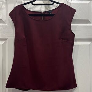 Ann Taylor Rich Burgundy Blouse